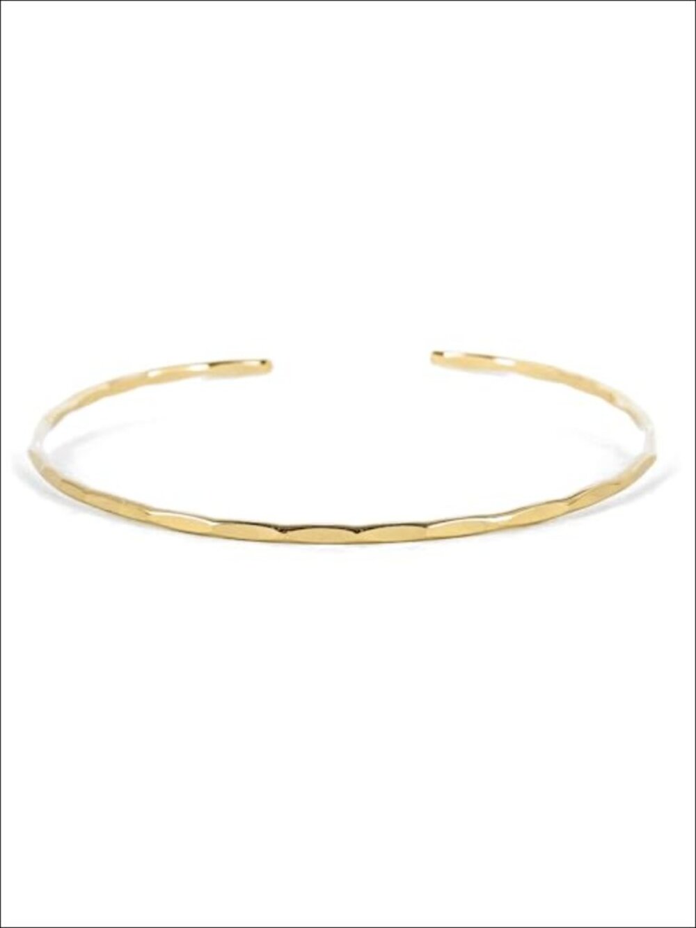 Thin Hammered Cuff Bracelet, Solid Sterling Silver 14K Gold Fill Rose Gold Fill